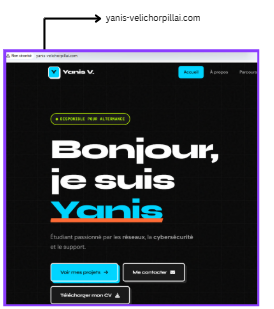 Site disponible sur le nom de domaine